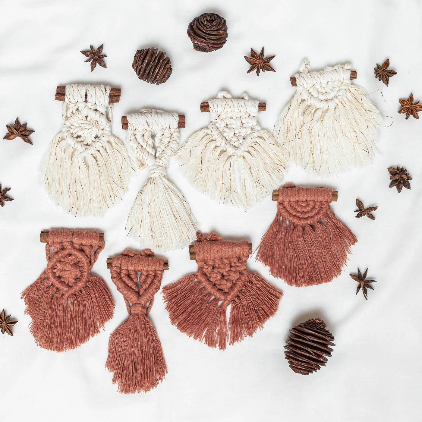 Terracotta Gold 8 darabos karácsonyfadísz szett - Előrendelhető