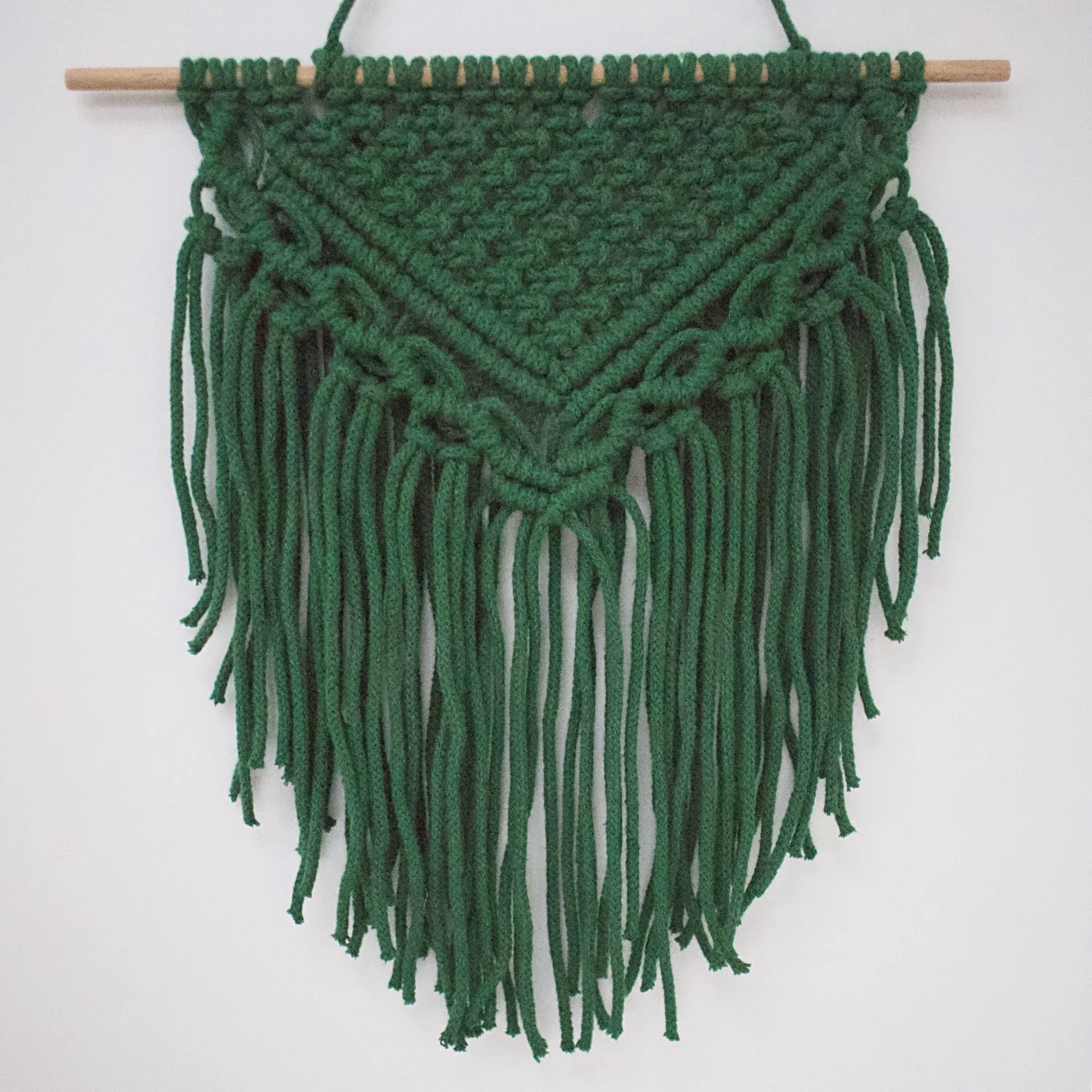 Kicsi Falidísz Zsinórfonalból - Fenyőzöld